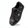 Rhinestone Sneakers Womens Sparkly Mesh Fashion Shoes-2