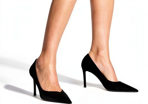 Coutgo Womens Pumps Stiletto Heels Pointed Toe Slip On-1