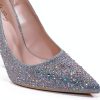 Rhinestone High Heels Womens Sparkling Pumps Party Shoes-4