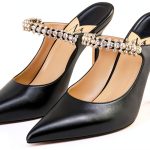 MIRAAZZURRA Womens Heeled Sandals Stiletto Rhinestones Mules-0