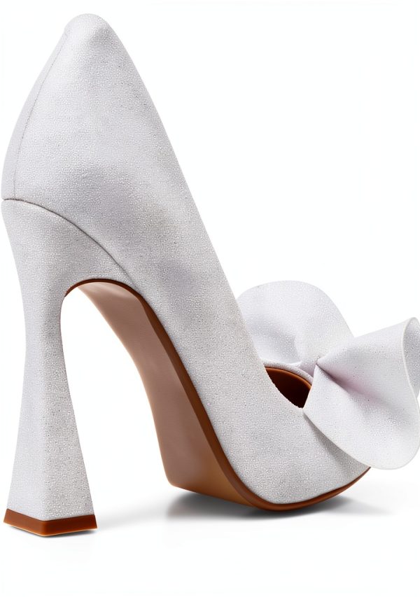 Betsey Johnson Womens Pumps Bow Detail Medium Width Shoes-6