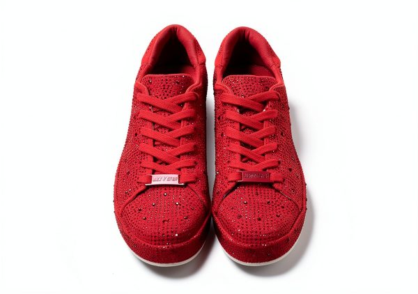 Rhinestone Sneakers Womens Sparkly Mesh Fashion Shoes-6