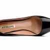 Pavo Womens Stiletto Pumps Black Patent 3.5 Inch Heel-3