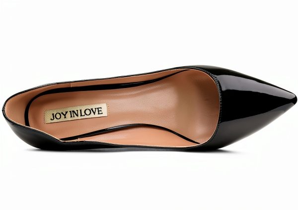 Pavo Womens Stiletto Pumps Black Patent 3.5 Inch Heel-3