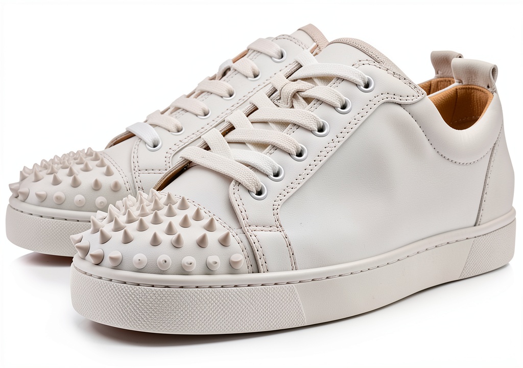 Christian Louboutin replacement shoelaces in black and white colors