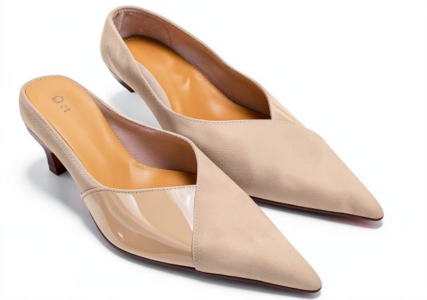 Coutgo Womens Pumps Stiletto Heels Pointed Toe Slip On-3