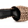 DKNY Womens Heeled Sandals Black Eggnog Casual Luxury Style-4