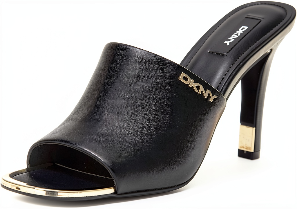 DKNY Womens Heeled Sandals in multiple colors displayed on a neutral background