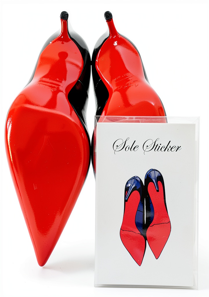 CoveredSole protection pads applied to high heel soles