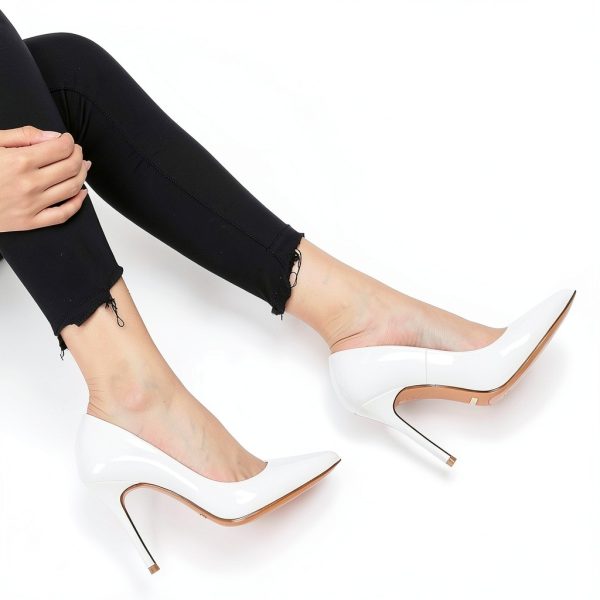 QUN Womens Pumps Patent Leather Heels Comfortable Fit-1