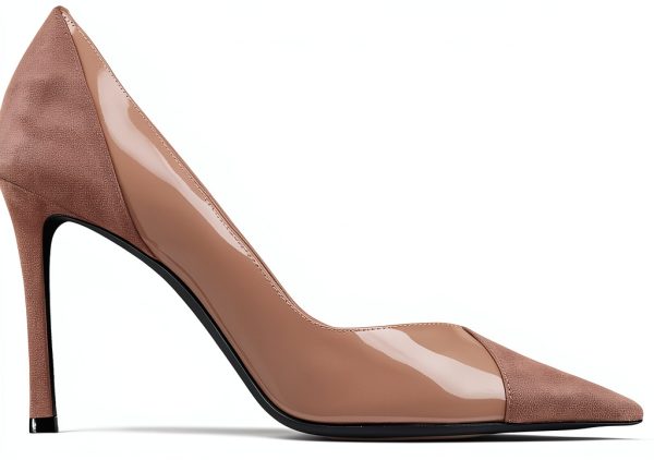 Coutgo Womens Pumps Stiletto Heels Pointed Toe Slip On-3