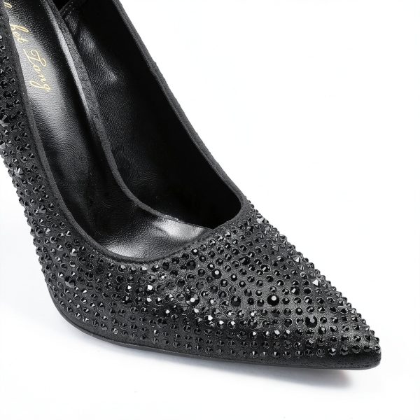 Rhinestone High Heels Womens Sparkling Pumps 4.7 Inch Heel-4