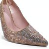 Rhinestone High Heels Womens Sparkling Pumps 4.7 Inch Heel-3