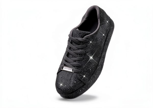 Rhinestone Sneakers Women Sparkly Mesh Fashion Shoes-3