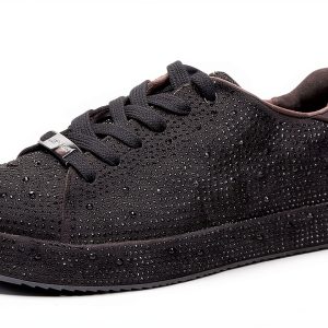 Rhinestone Sneakers Women Sparkly Mesh Fashion Shoes-0