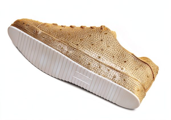 Rhinestone Sneakers Womens Sparkly Mesh Fashion Shoes-4