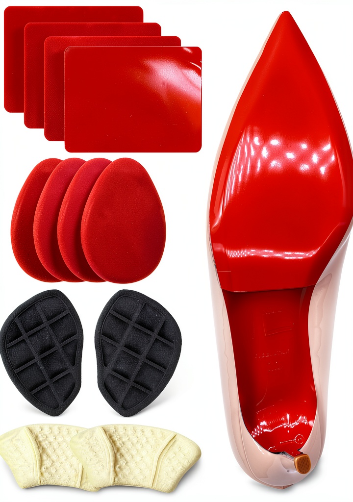 BHXANZOU gel inserts placed inside high heels